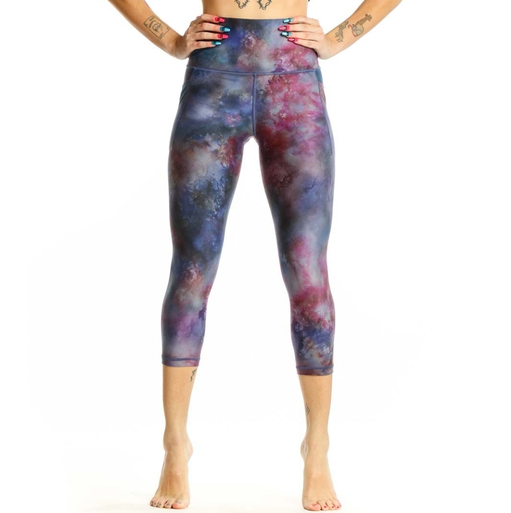 Athleta Salutation II Capri Leggings in the "Supernova" Color Print